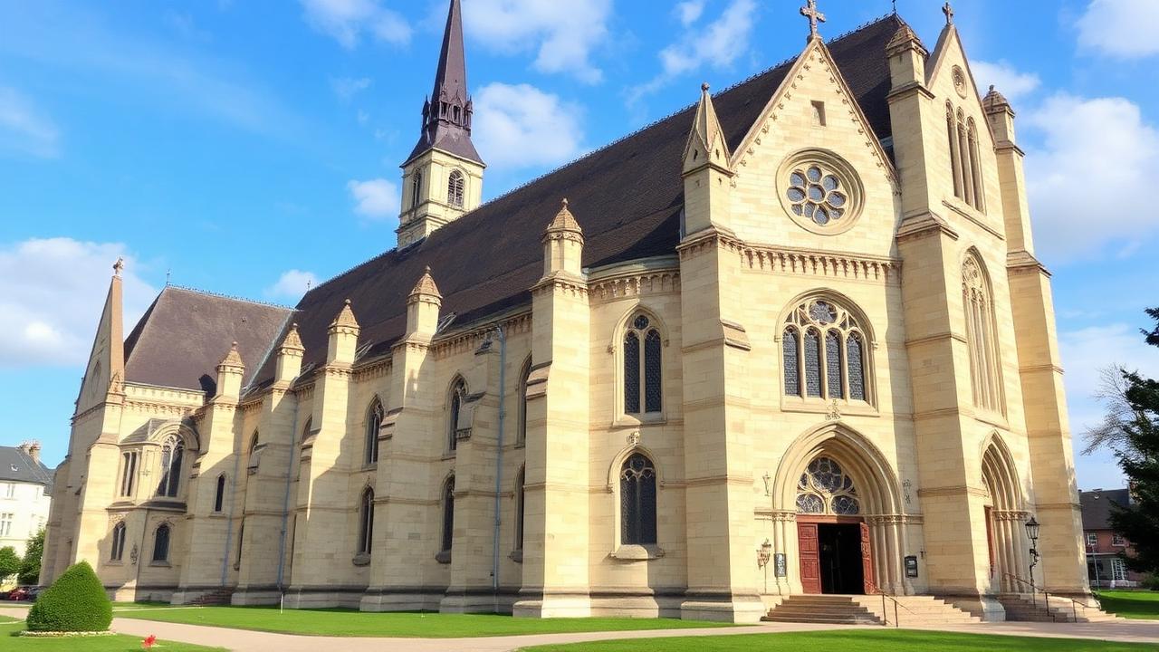 The Basilica of Saint Thérèse in Lisieux, Normandy